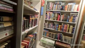 Having some fun in a book record store