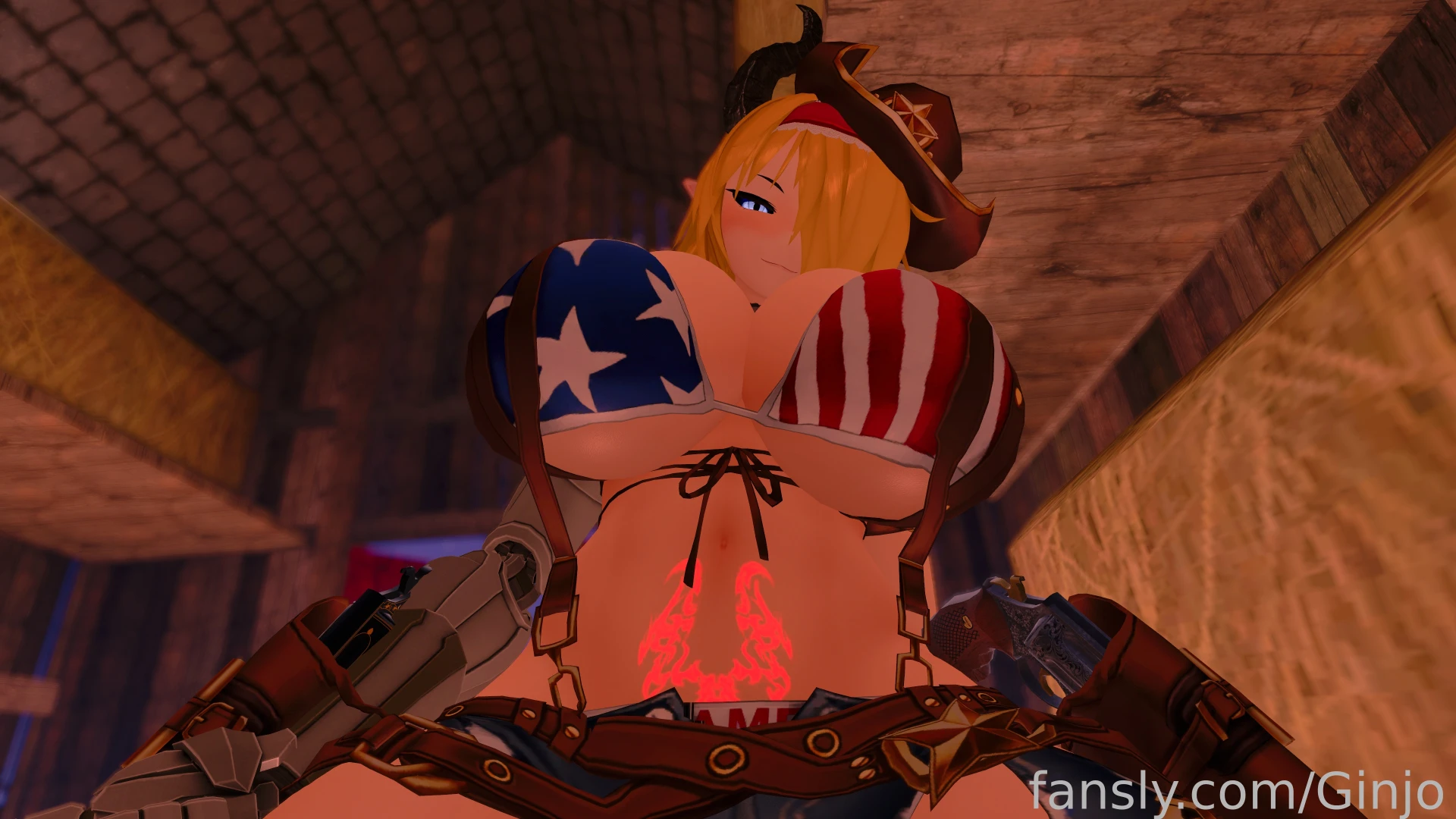 Happy 4th of july yall did a small set with my cowgirl outfit with 
