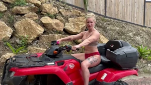 fit-elf-tal - Hoped on the atv to masturbate and get a cum before we head out for 