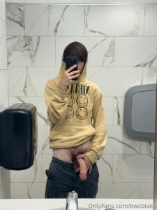 Hopefully no one walks in