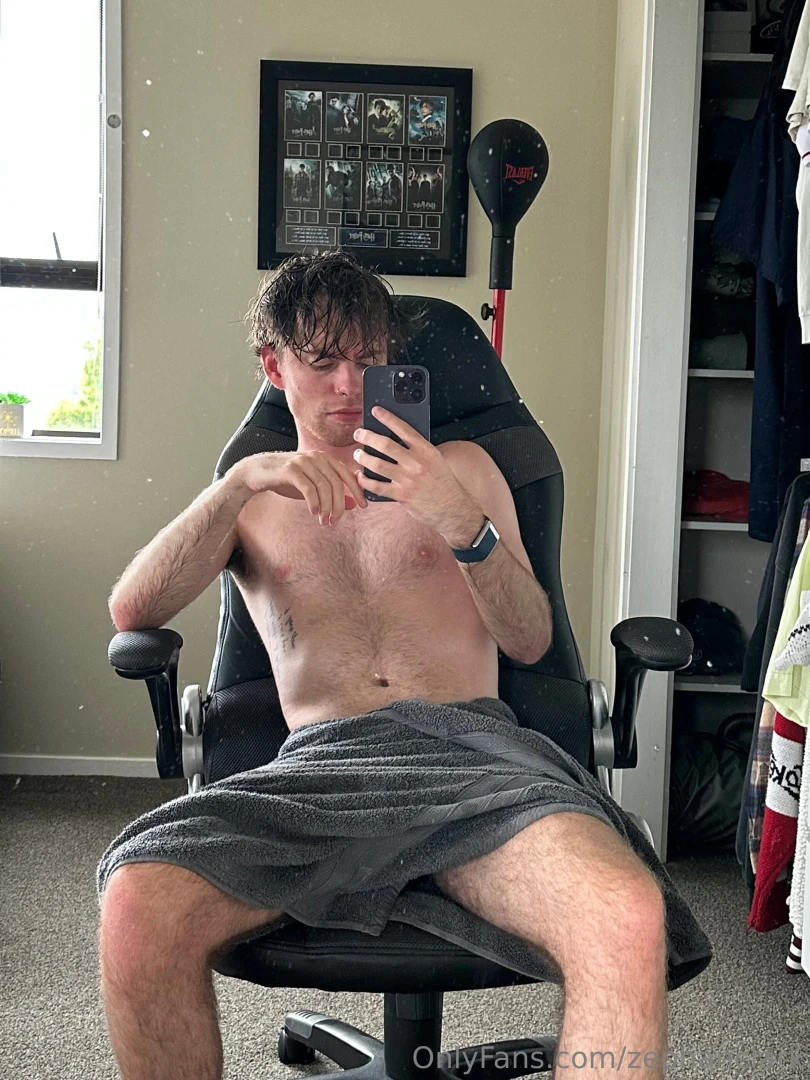 Sneak a hand up my towel 