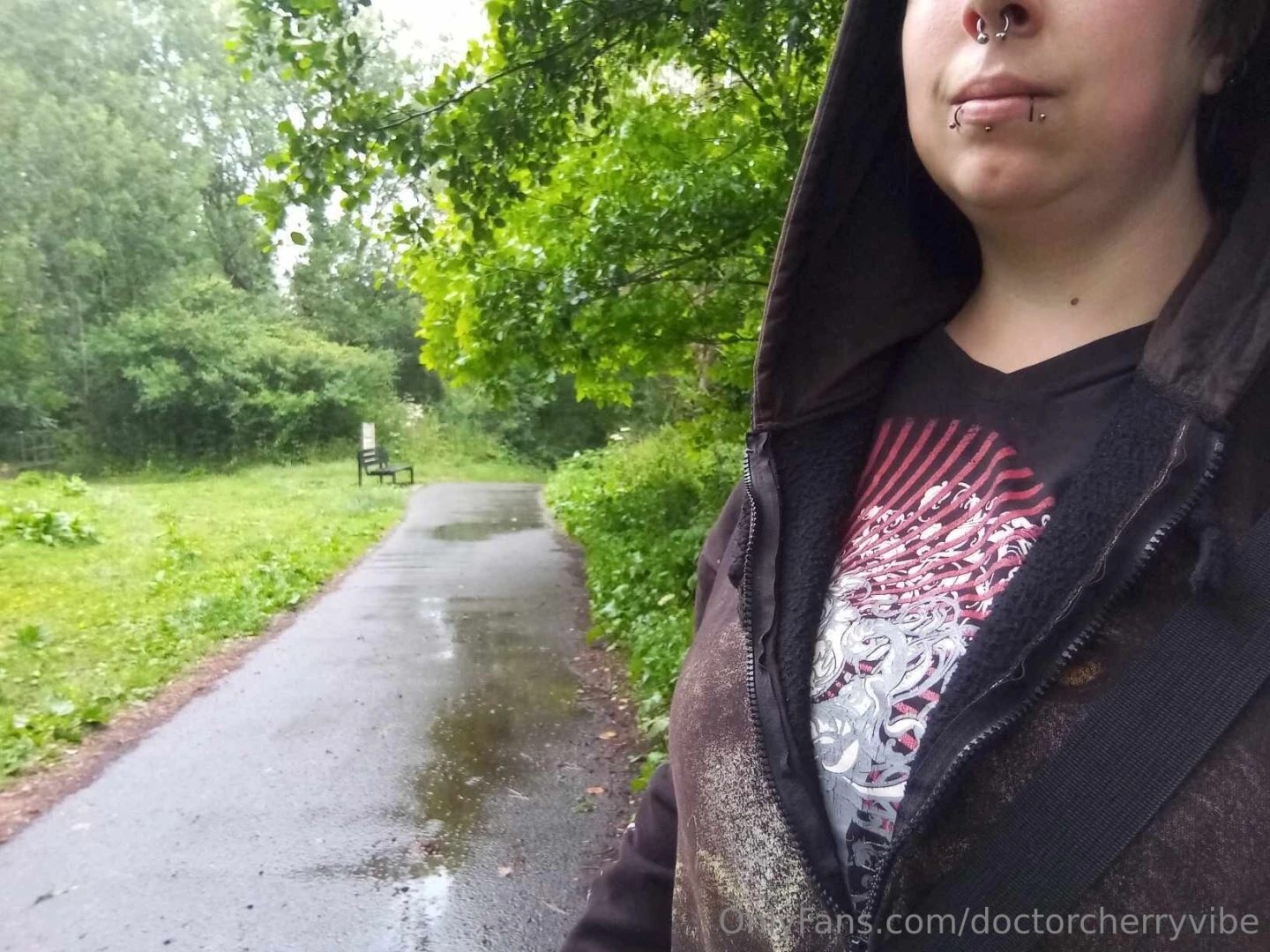 Went out for a walk in the rain today saw two round wood pigeons part 2 
