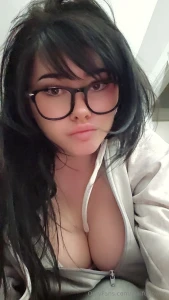 Are you cuming on my tits or glasses first