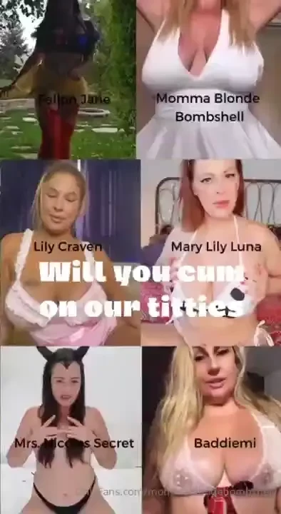 Attention booby lovers do you have enough cum for all our titties six 