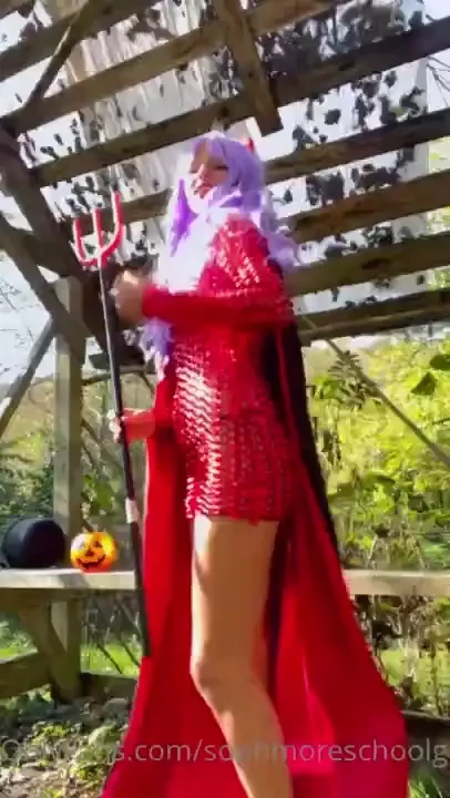 Devilish cosplay suck-n-fuck i m walking in the haunted forest when i 
