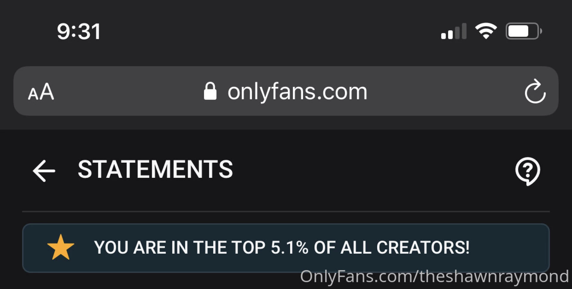 Tomorrow will be two weeks since i started onlyfans and i would 