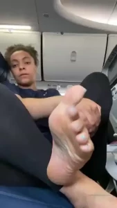 On the airplane