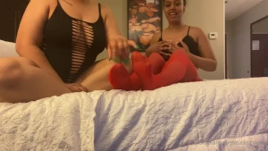 Girl on girl tickling with toe_temptations