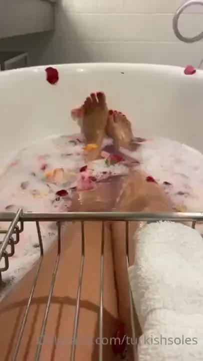 Instagram saved live just soaking in the bath tub 
