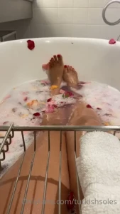 Instagram saved live just soaking in the bath tub