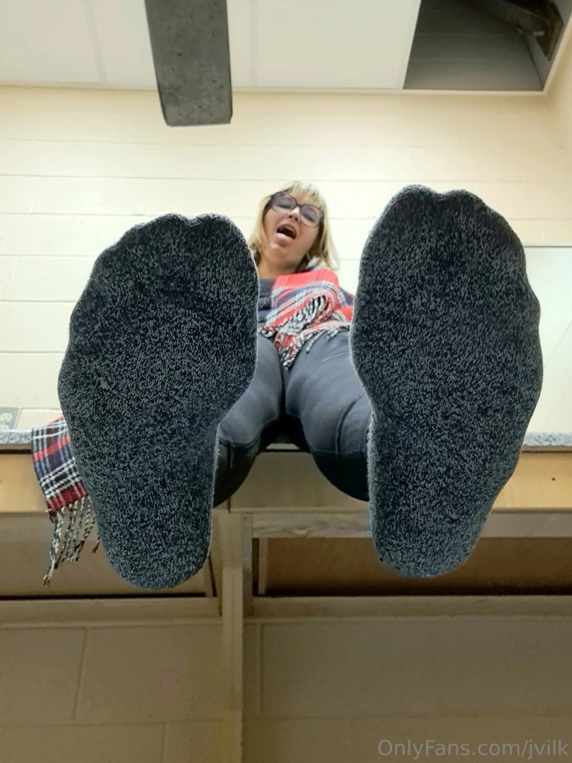 My massive boots make my feet and socks sweaty imagine being under 