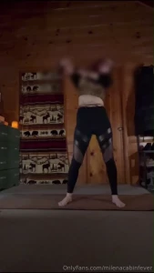 Tai chi yoga dance just getting a little crazy here all alone bare