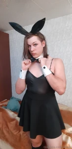 Getting ready for christmas costume party