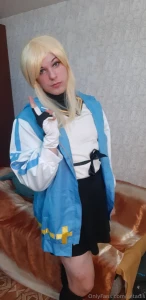 Bridget cosplay from guilty gear strive