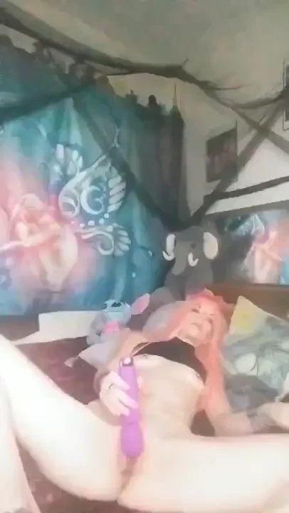 Pretty in pink using my vibrator on that sweet pussy of mine pt 1of2 