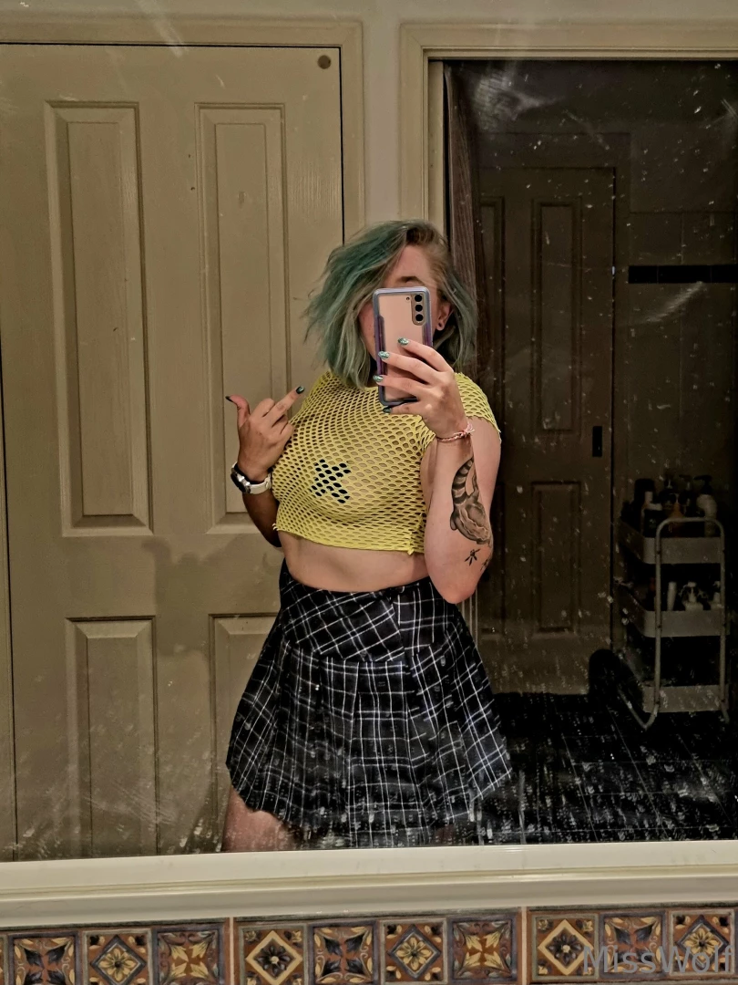 This outfit makes me feel so cheeky would you like a close up 