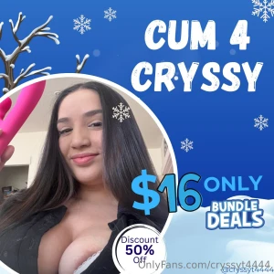 Cum 4 cryssy ready to have those sacks drained baby i know how much