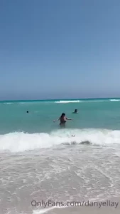 Beach day with natagata guess you can say the people around us had a