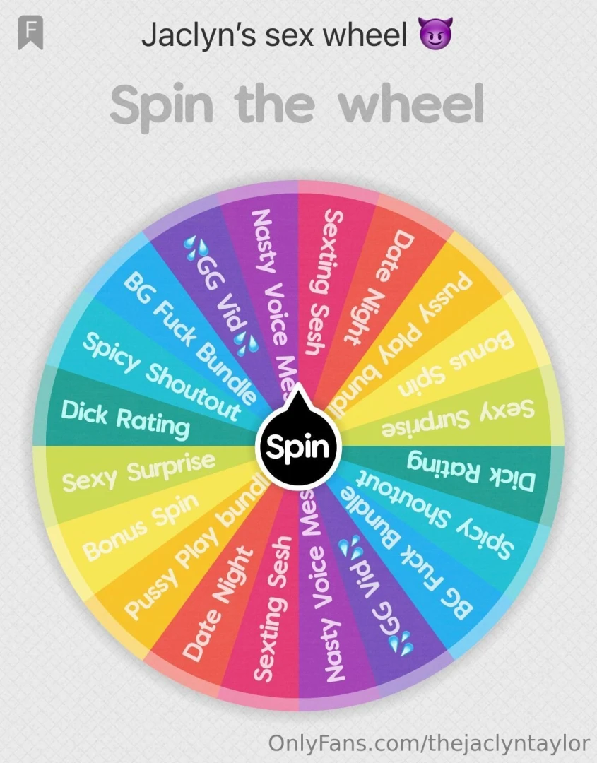Feeling lucky babes let s have some fun with this spin the wheel 