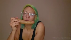 Topless dildo blowjob need i say more going out tomorrow