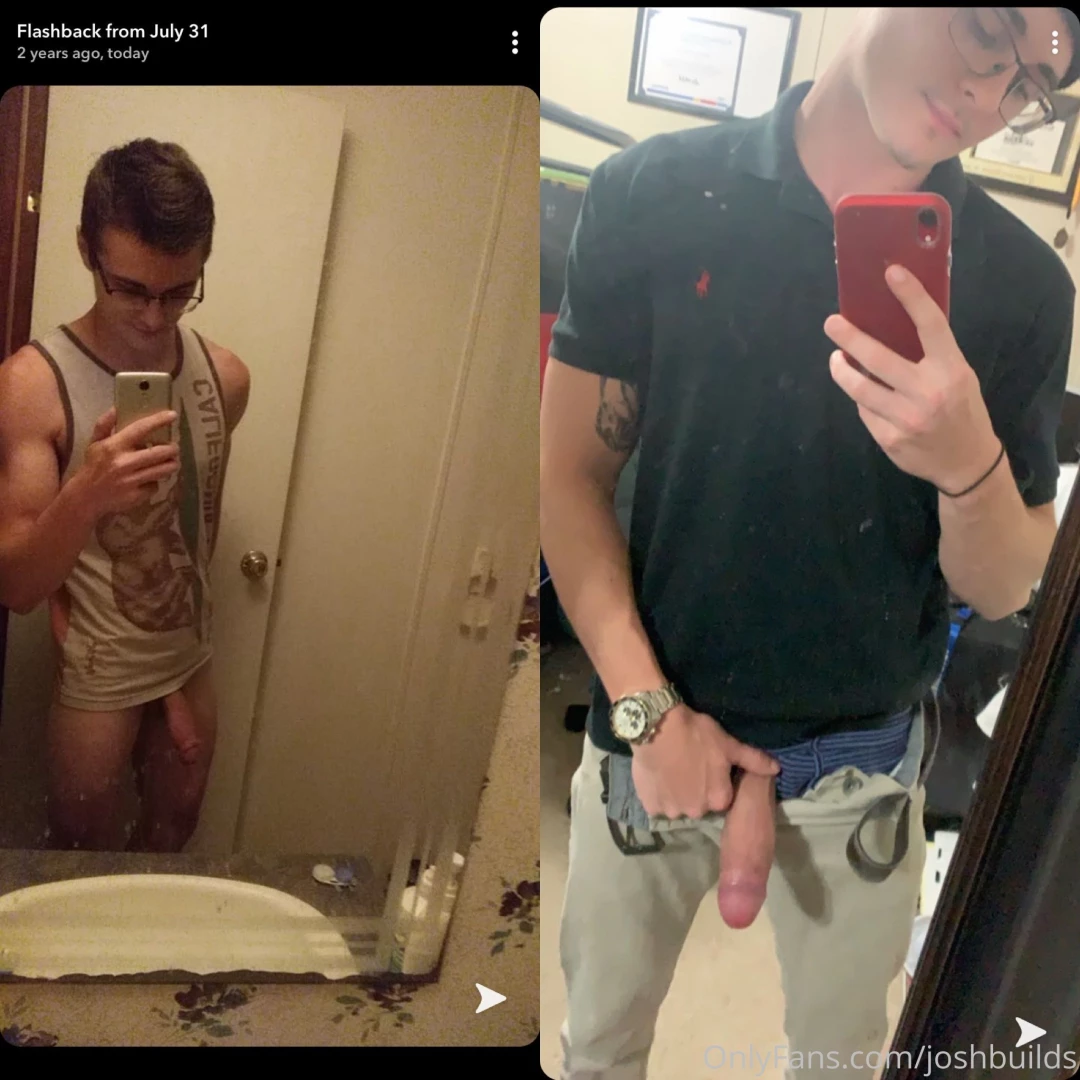 The evolution of my dickpics from 2 years ago almost like i was born 