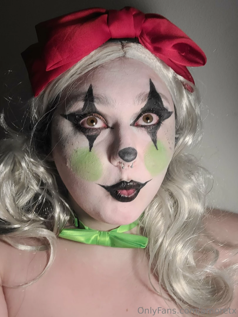 amoretx - Clown selfies i didn t release i really want to do more clown makeup part 5 