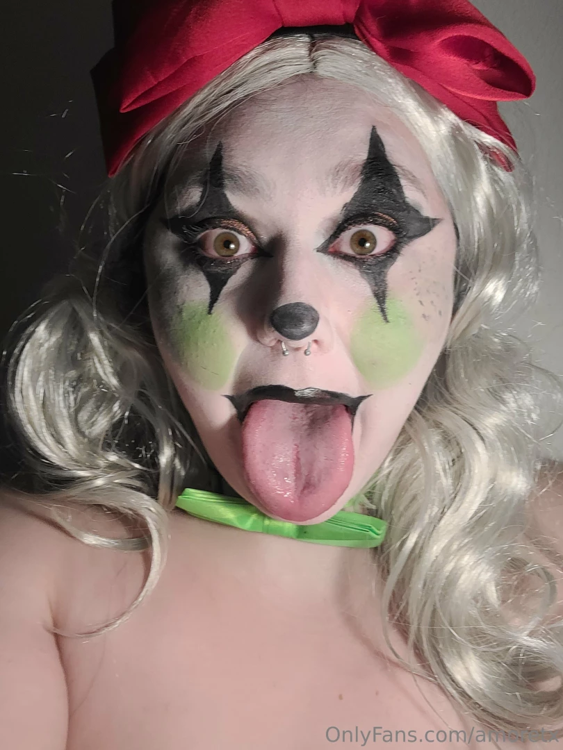 amoretx - Clown selfies i didn t release i really want to do more clown makeup part 7 