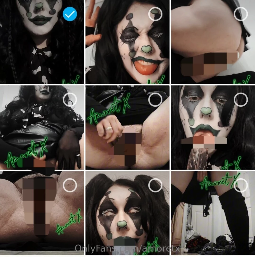 Played with myself in clown enjoy this 5 minute video wanna see my 