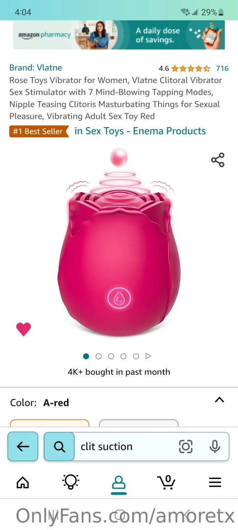 I added a bunch of toys to my amazon wishlist i ve been so horny and i 