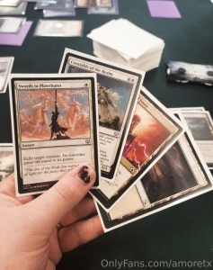 Having a great day at the game shop today learning magic the gathering part 3