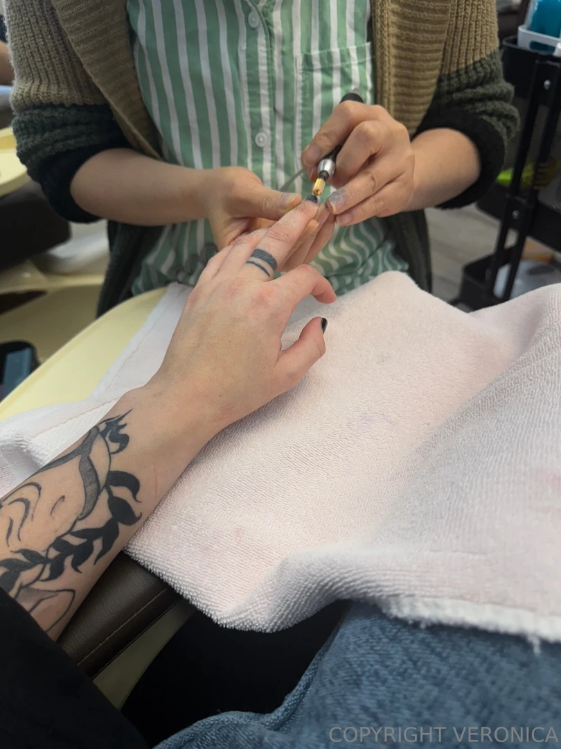 Getting my nails did if you help pay for them i ll spoil you with your 