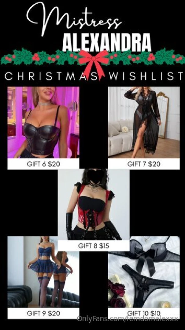 Christmas is here my little slut your goddess would give you the part 1 