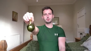 Day 1 of christmas red green baubles - xmas joi cum countdown length