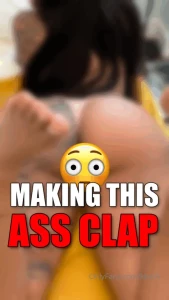 Making this ass clap got my hands on my knees throwing all of this ass