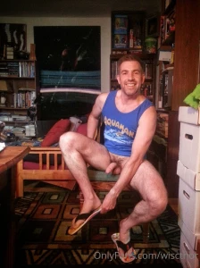 Just let me put on this shoe and i m all dressed lol