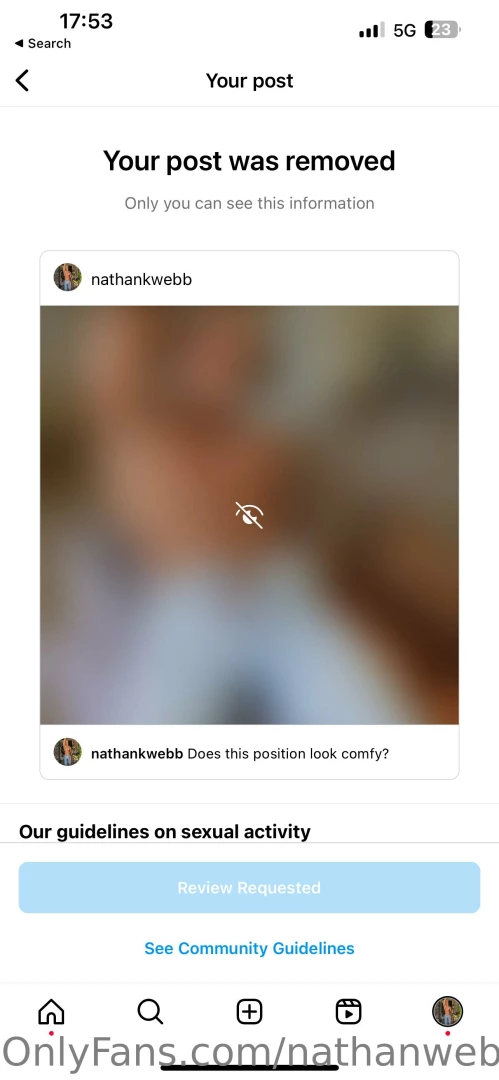 nathanwebb - Apparently this was too much for instagram personally i don t agree part 1 