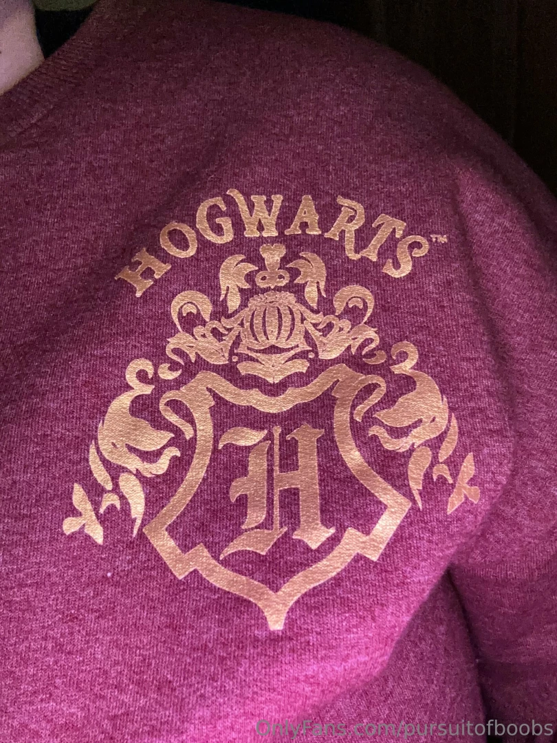 Feeling naughty in my hogwarts sweater with a white and grey striped part 5 