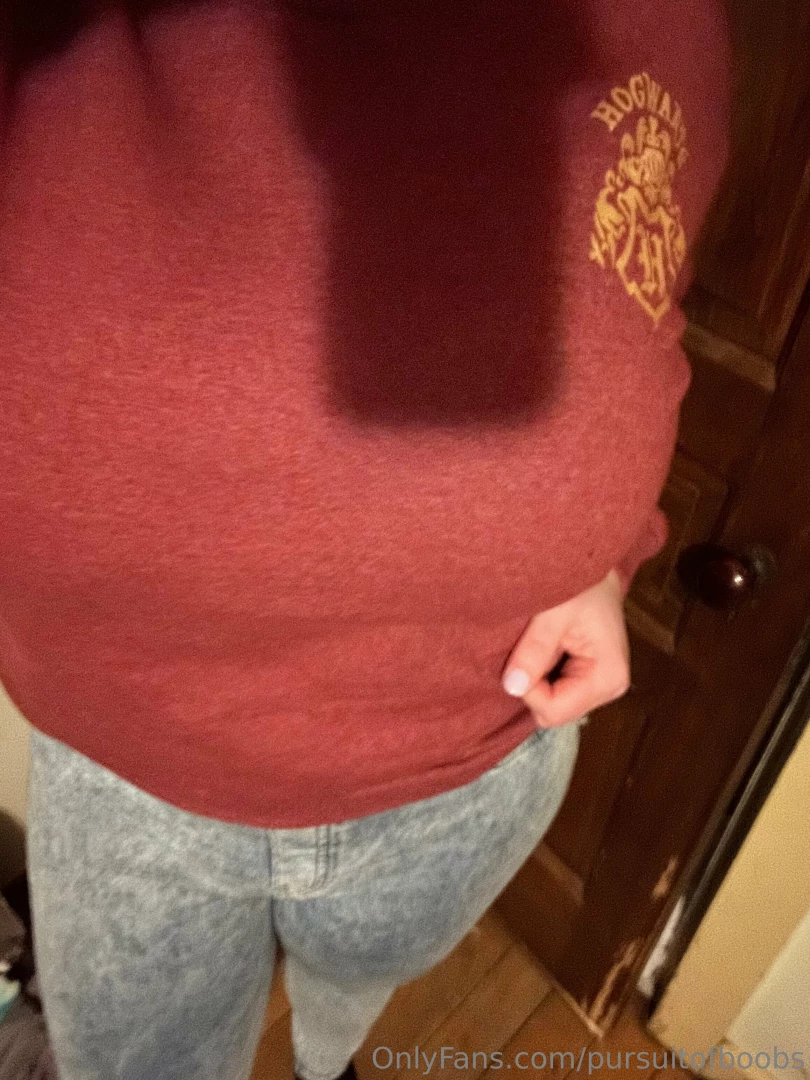 Feeling naughty in my hogwarts sweater with a white and grey striped part 7 