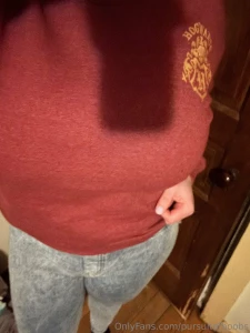 Feeling naughty in my hogwarts sweater with a white and grey striped part 7