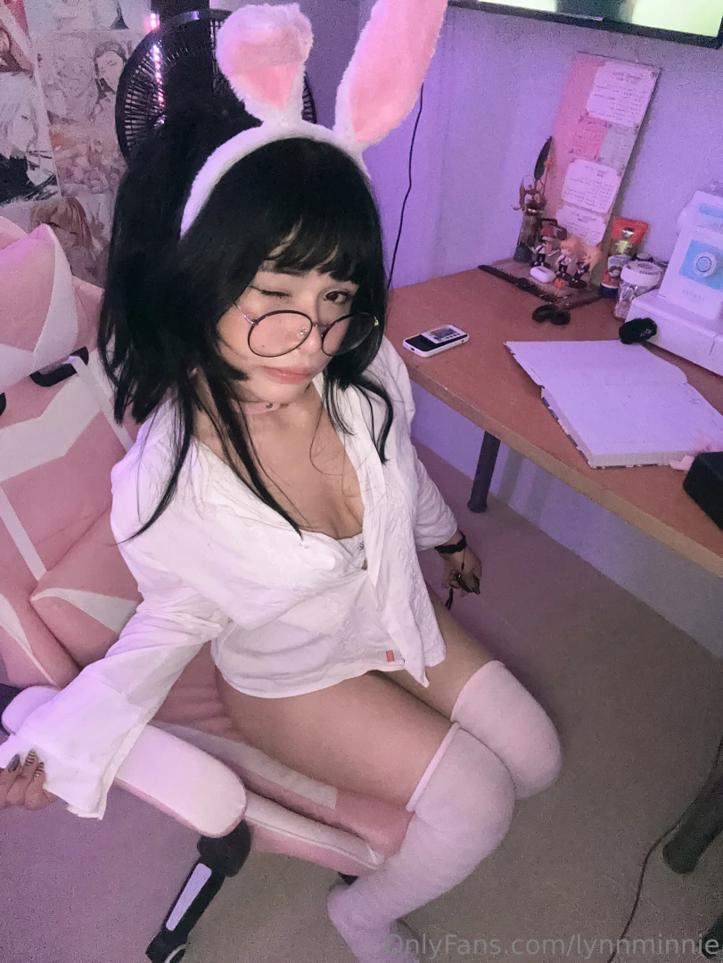 Wanna see what s under my bunny cosplay owo part 1 