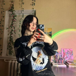 Embracing my inner goddess in this cozy sweatshirt where comfort with