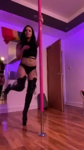 Boots and fishnets enough said