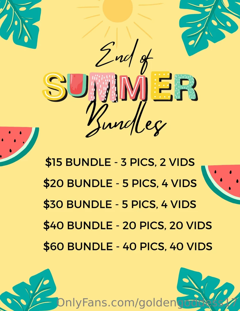 End of summer super bundles are here be on the look out for them in 