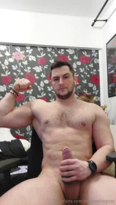 Two videos with my cumshot and muscle show big cumshot with lovesense part 4