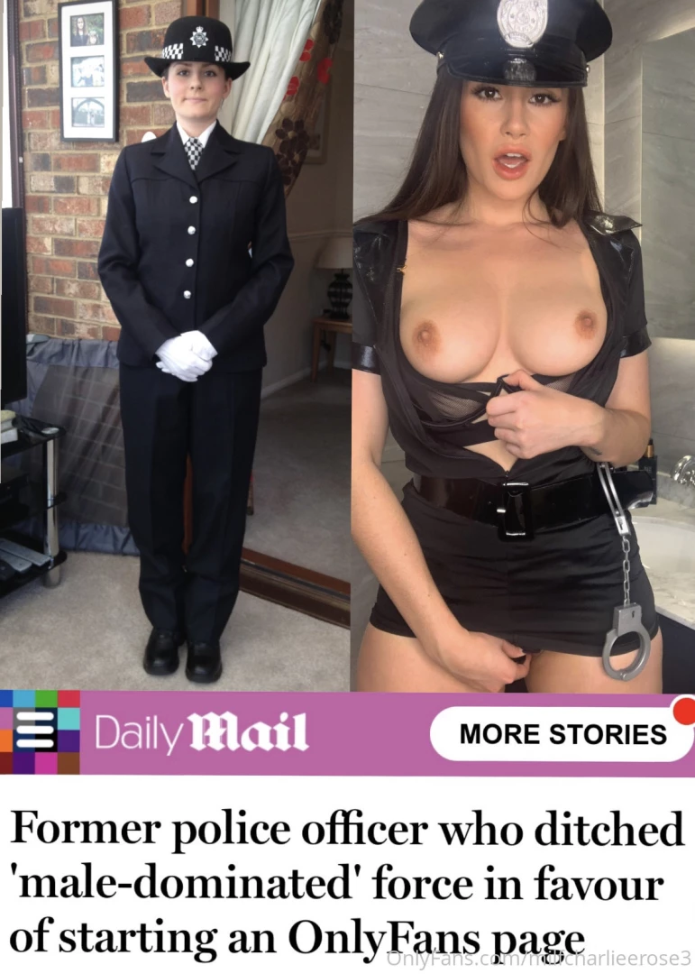 Ex british police officer turned onlyfans top model charlieerose3 did 