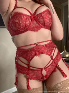 I love red lingerie part 3