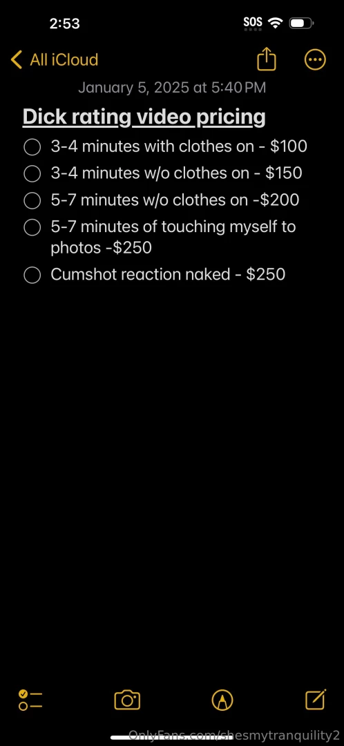 And texts are always 25 