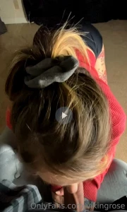 Full length bj playing with that cum at the end