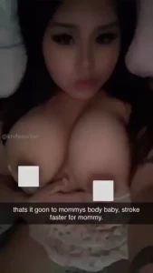 Full snapchat roleplay asian mommy snaps you and helps you let out a