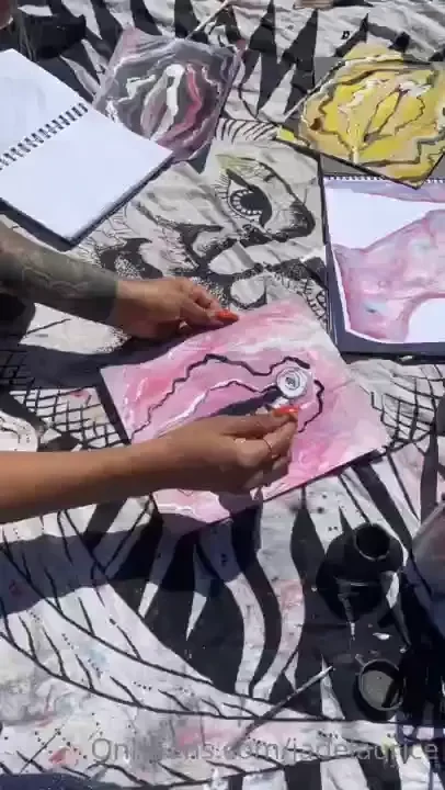 Painting vaginas in the sun gt this is the calm before the storm 